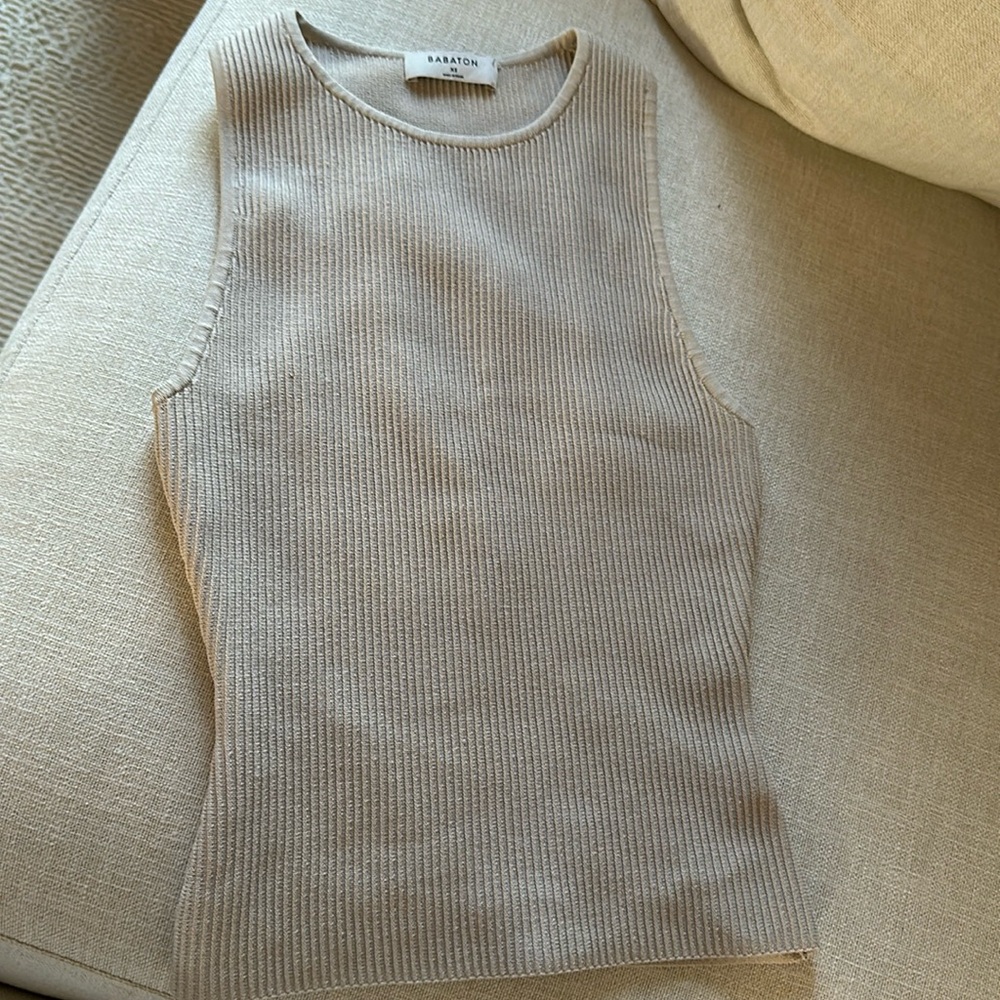 Babaton Sculpt Knit Racer Tank - Picture 2 of 3